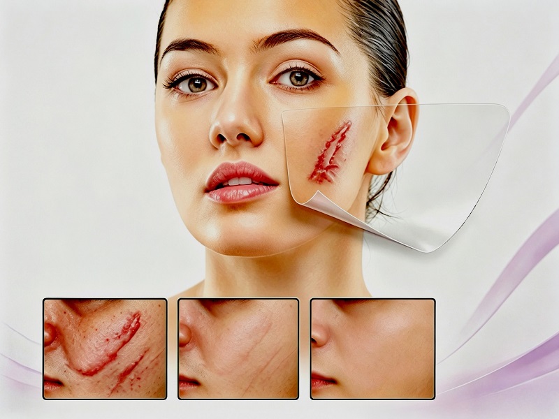 Kosmetik Cərrahiyyə Yara Bərpası üçün Uyğun CmallBio Silikon Çapıqlar